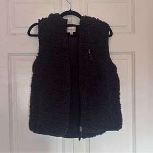 Weatherproof Vintage Black Sherpa Vest-M